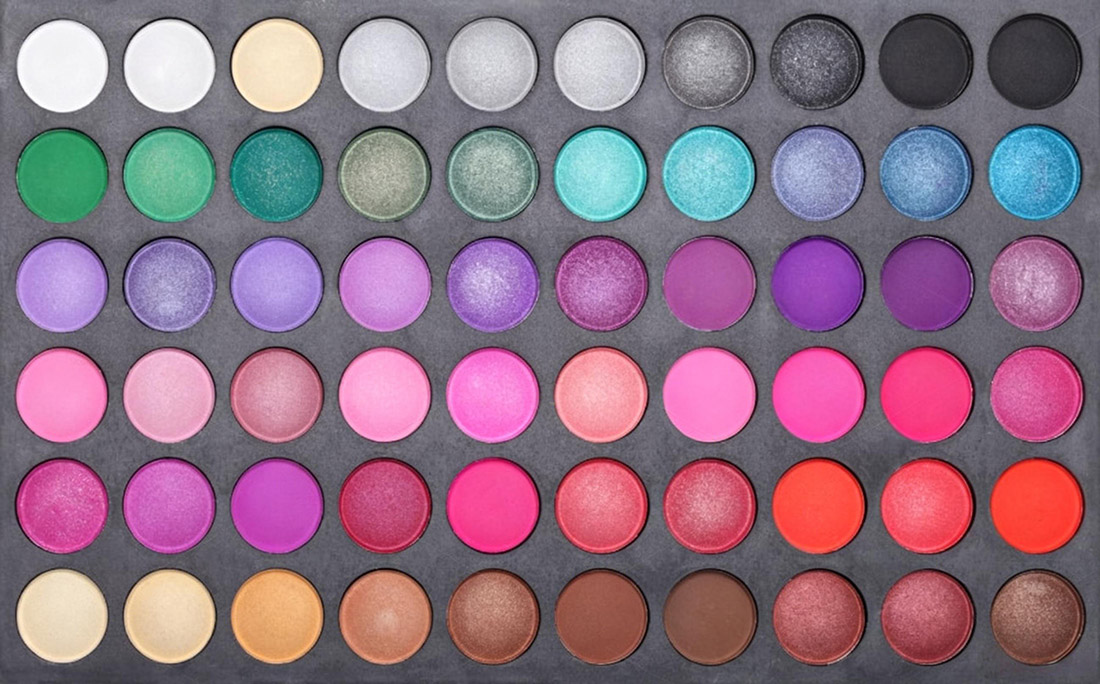 High pigment matte and shimmer 4 shade eyeshadow quad bulk supplier
